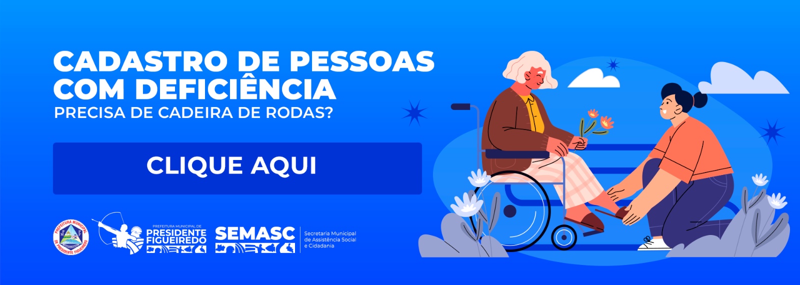 Prefeitura de Presidente Figueiredo realiza cadastro de pessoas que necessitam de cadeiras de rodas
