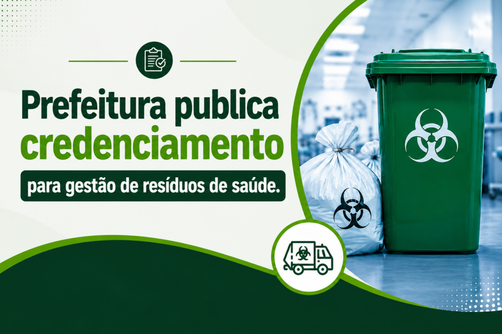 Prefeitura publica credenciamento para gestão de resíduos de saúde