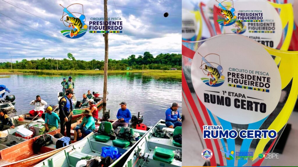 Na comunidade Rumo Certo, 1ª etapa do Circuito de Pesca Esportiva de Presidente Figueiredo reuniu mais de 100 competidores