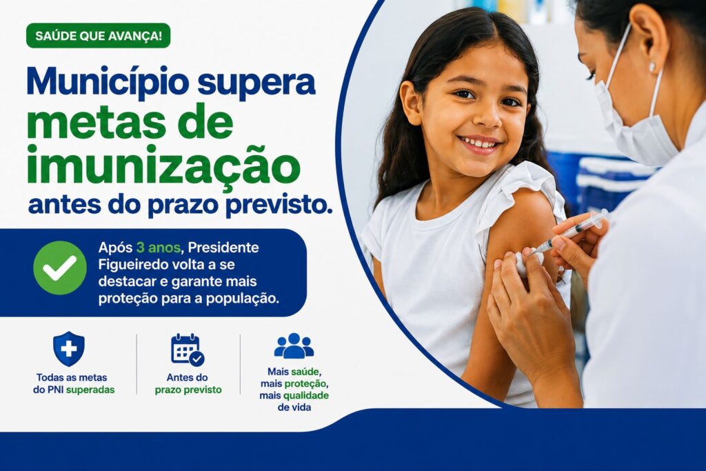 Presidente Figueiredo supera meta e alcança mais de 95% de cobertura vacinal no 4º trimestre de 2026
