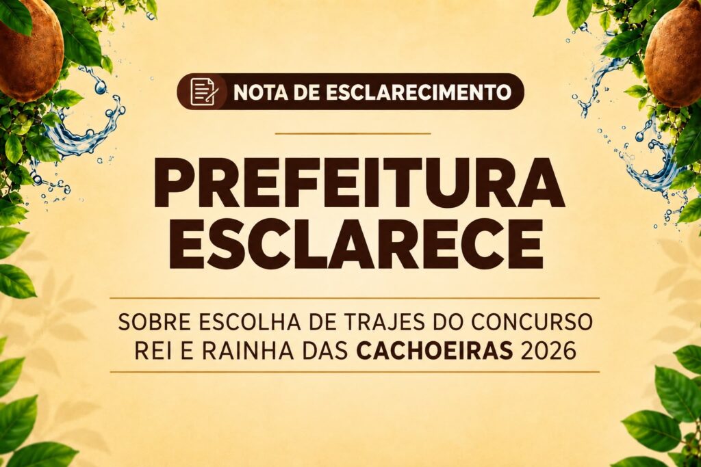 Prefeitura de Presidente Figueiredo esclarece sobre escolha de trajes do concurso Rei e Rainha das Cachoeiras