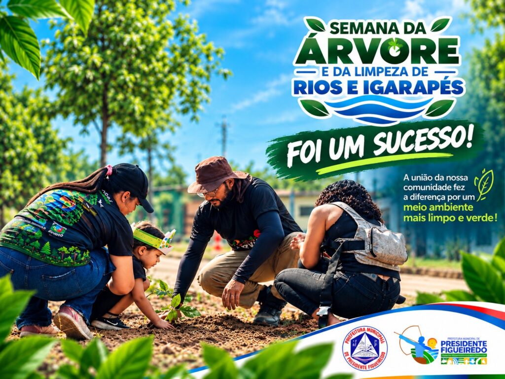 Em alusão a Semana da Árvore, Prefeitura de Presidente Figueiredo promove ação ambiental com plantio de mudas