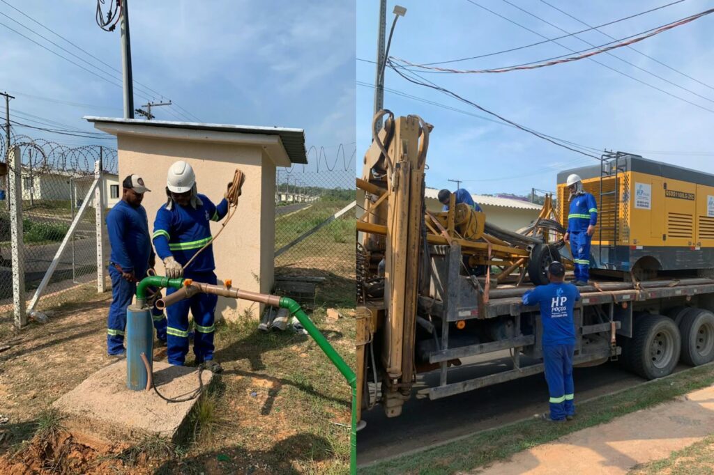 Prefeitura de Presidente Figueiredo inicia manutenção e limpeza de poços no Vale das Nascentes para melhorar abastecimento